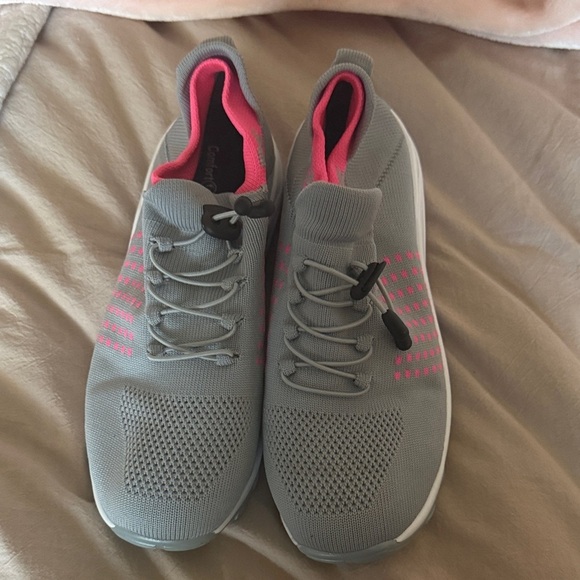 ComfortWear Shoes - ComfortWear  Gray and Pink Women's Sneakers size 10